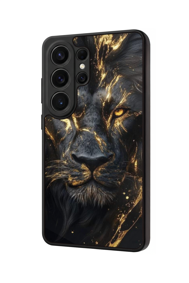 Samsung Galaxy S26 Ultra Uyumlu Aslan Tasarımlı Glossy Premium Kılıf