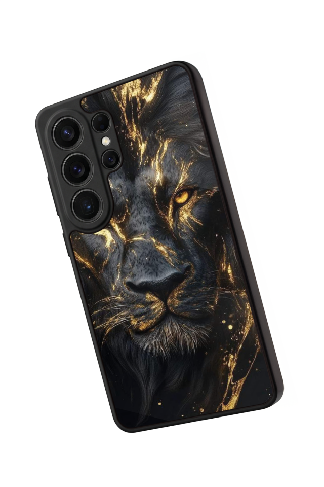 Samsung Galaxy S26 Ultra Uyumlu Aslan Tasarımlı Glossy Premium Kılıf
