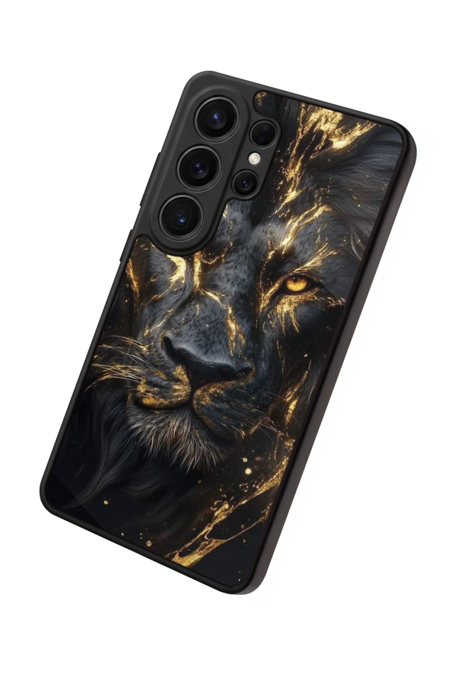 Samsung Galaxy S26 Ultra Uyumlu Aslan Tasarımlı Glossy Premium Kılıf