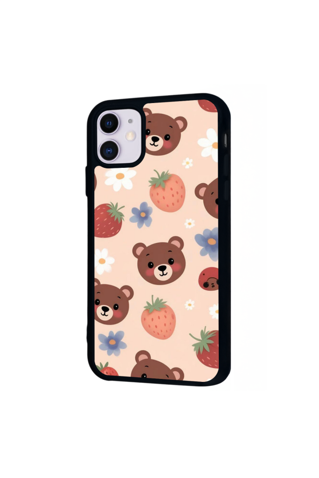 iPhone 11 Uyumlu Ayı Tasarımlı Glossy Premium Kılıf