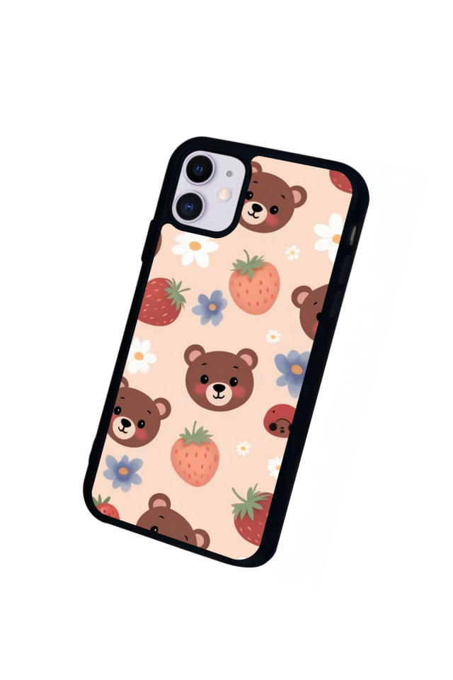 iPhone 11 Uyumlu Ayı Tasarımlı Glossy Premium Kılıf