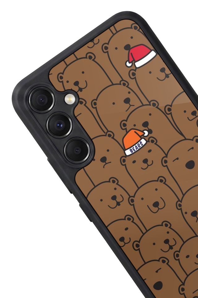 Samsung Galaxy M34 Uyumlu Ayı Tasarımlı Glossy Premium Kılıf