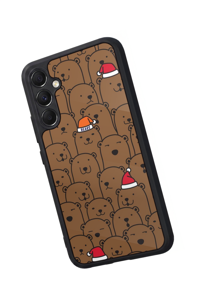 Samsung Galaxy M34 Uyumlu Ayı Tasarımlı Glossy Premium Kılıf