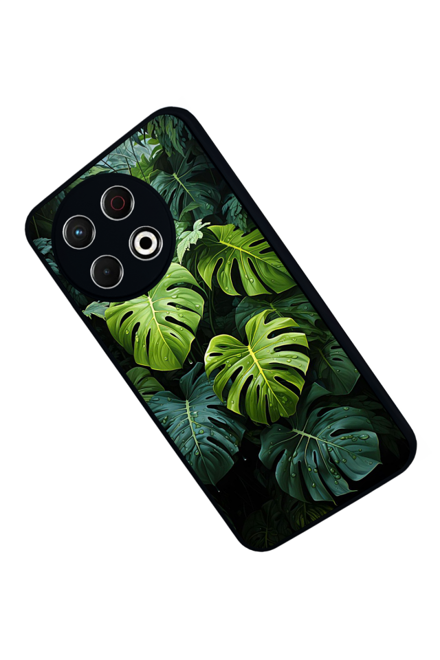 Tecno Spark 30 Pro Uyumlu Botanik Tasarımlı Glossy Premium Kılıf