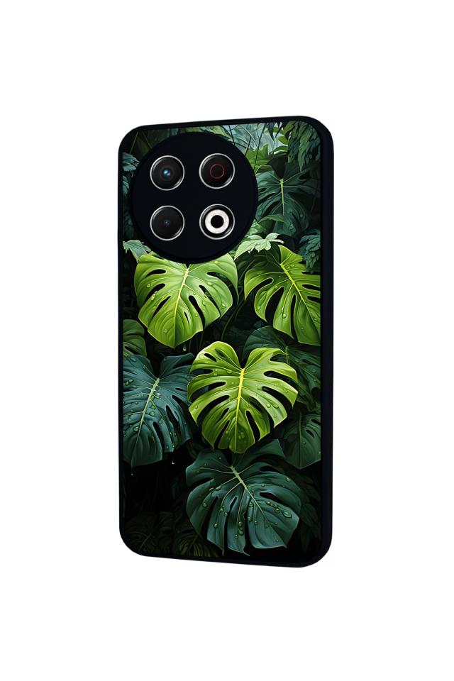 Tecno Spark 30 Pro Uyumlu Botanik Tasarımlı Glossy Premium Kılıf