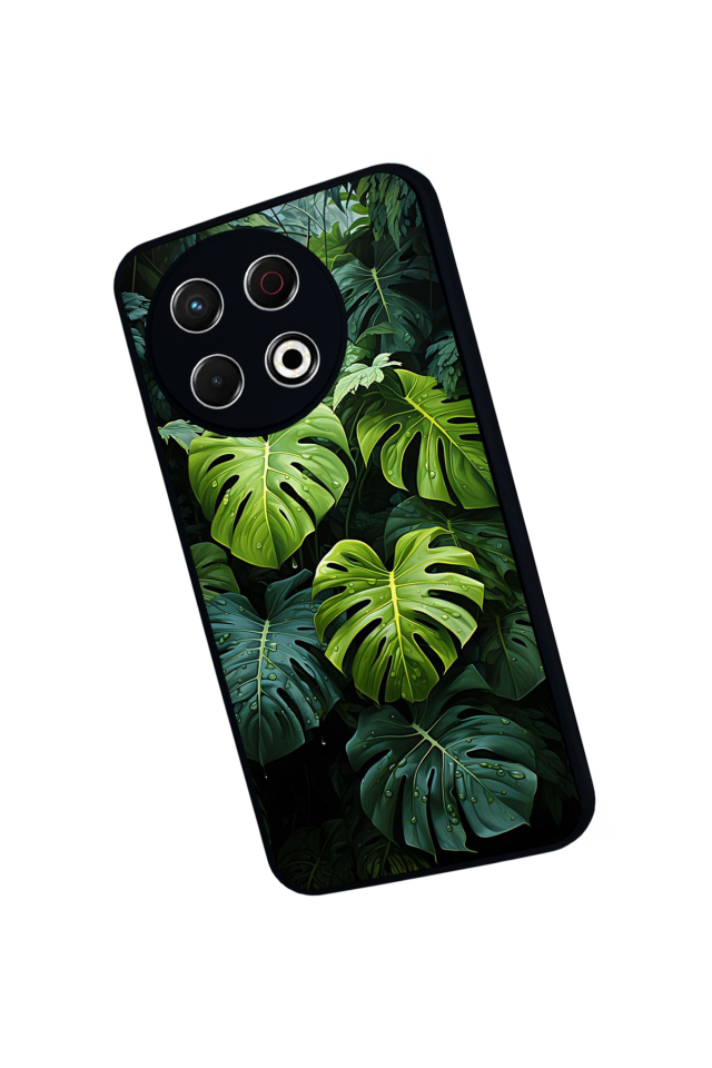 Tecno Spark 30 Pro Uyumlu Botanik Tasarımlı Glossy Premium Kılıf