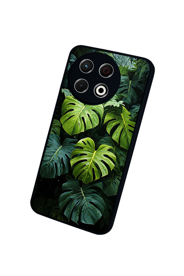 Tecno Spark 30 Pro Uyumlu Botanik Tasarımlı Glossy Premium Kılıf