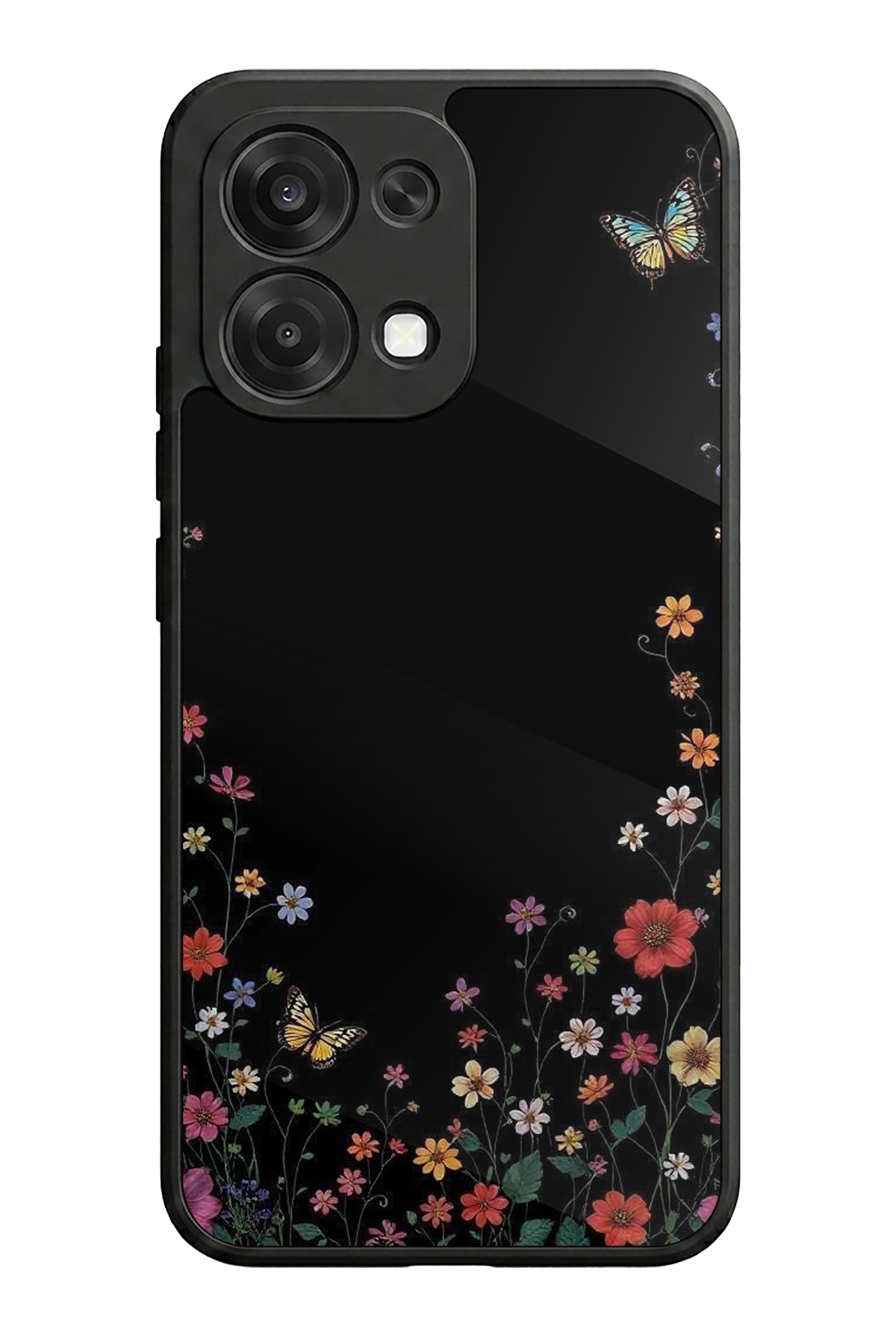 Oppo A6 Pro Uyumlu Floral Tasarımlı Glossy Premium Kılıf