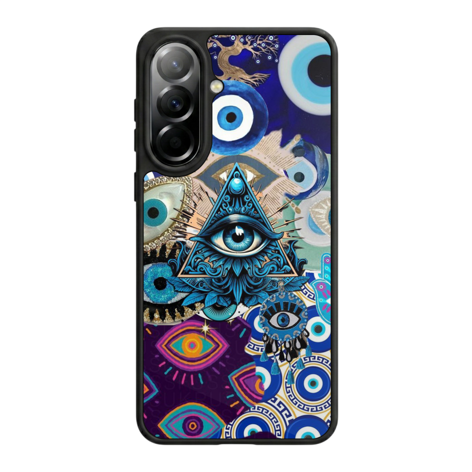 Samsung Galaxy A37 Uyumlu Göz Tasarımlı Glossy Premium Kılıf