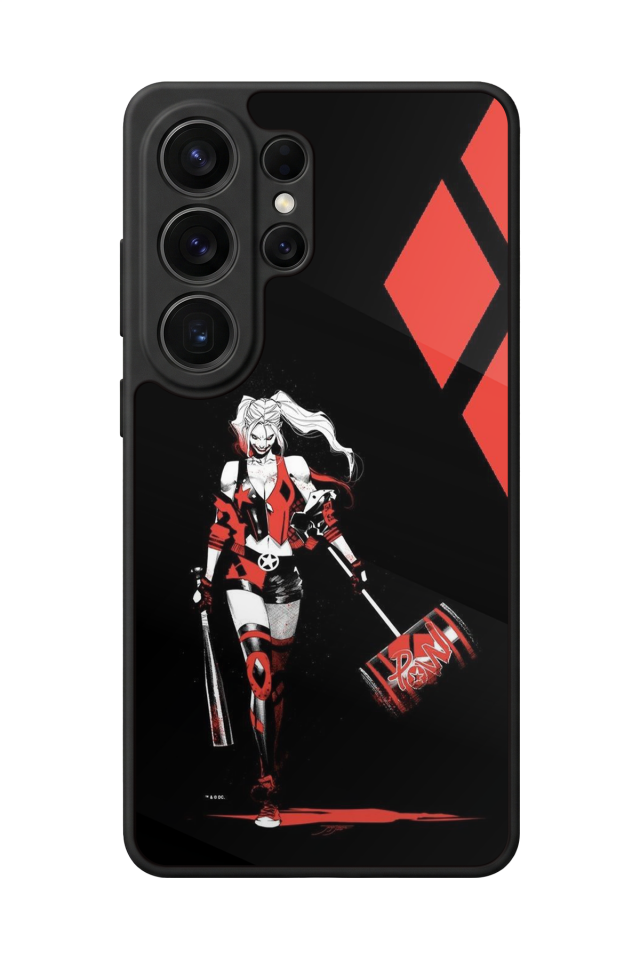 Samsung Galaxy S26 Ultra Uyumlu HarleyQueen Tasarımlı Glossy Premium Kılıf