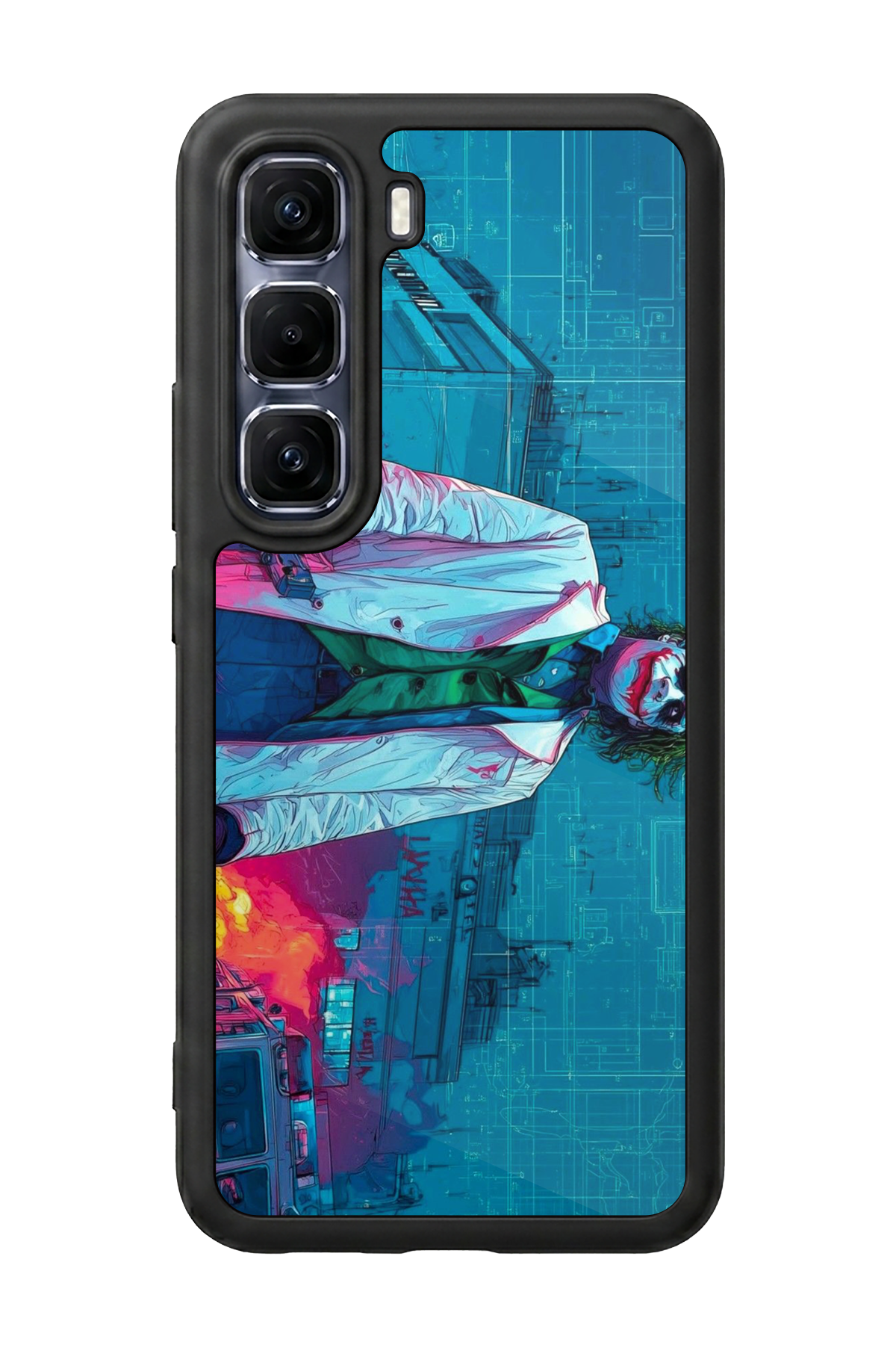 Infinix Hot 60 Pro Plus Uyumlu Joker Tasarımlı Glossy Premium Kılıf