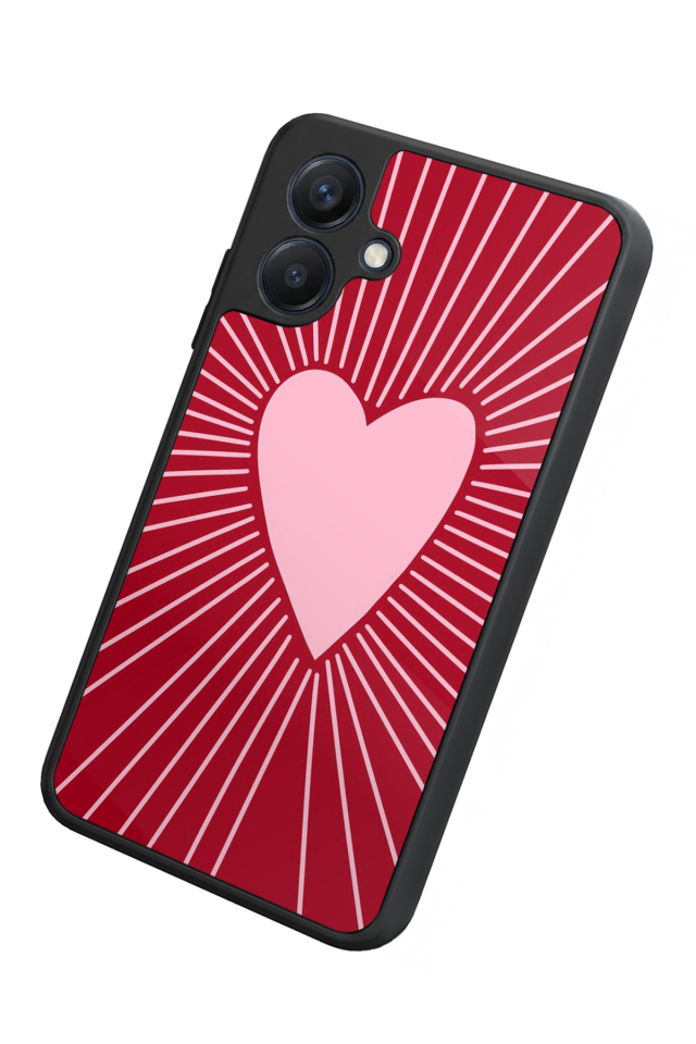 Samsung Galaxy A07 Uyumlu Kalp Love Tasarımlı Glossy Premium Kılıf