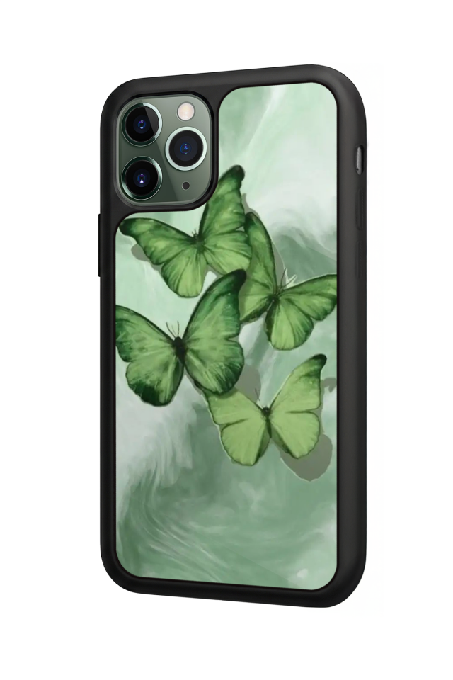 iPhone 11 Pro Uyumlu Kelebek Tasarımlı Glossy Premium Kılıf