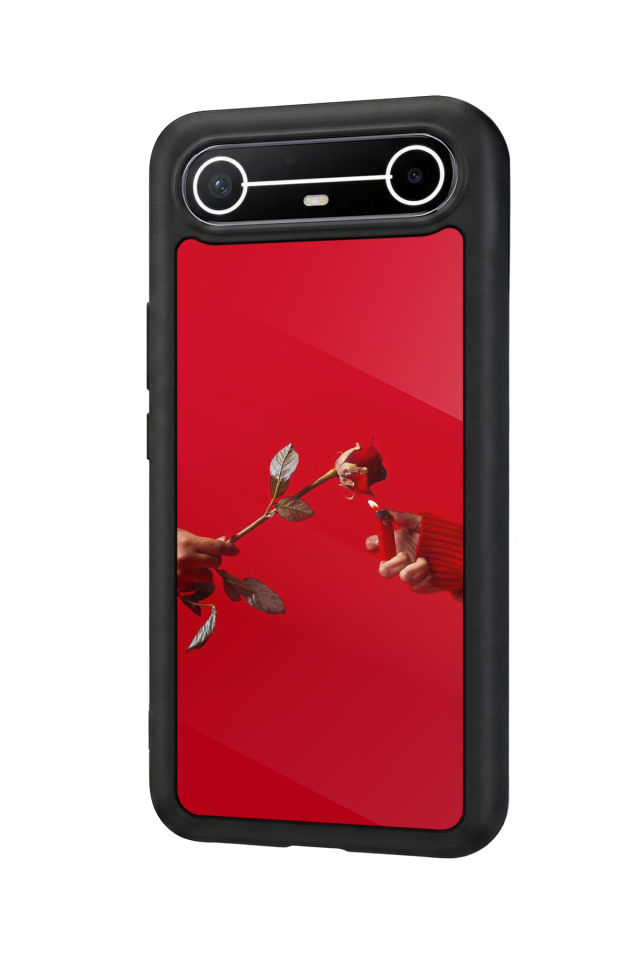 Tecno Spark Slim 5G Uyumlu Kirmizi Tasarımlı Glossy Premium Kılıf