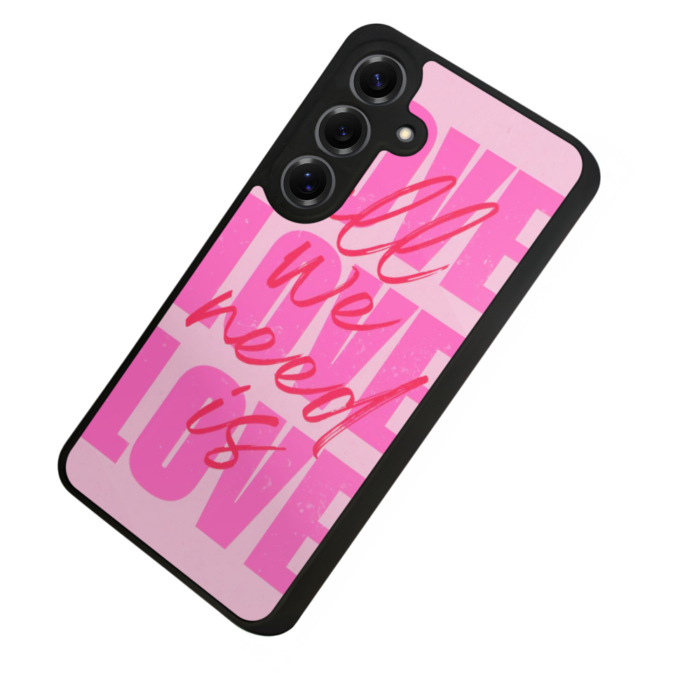 Samsung Galaxy S25 Uyumlu Love Tasarımlı Glossy Premium Kılıf