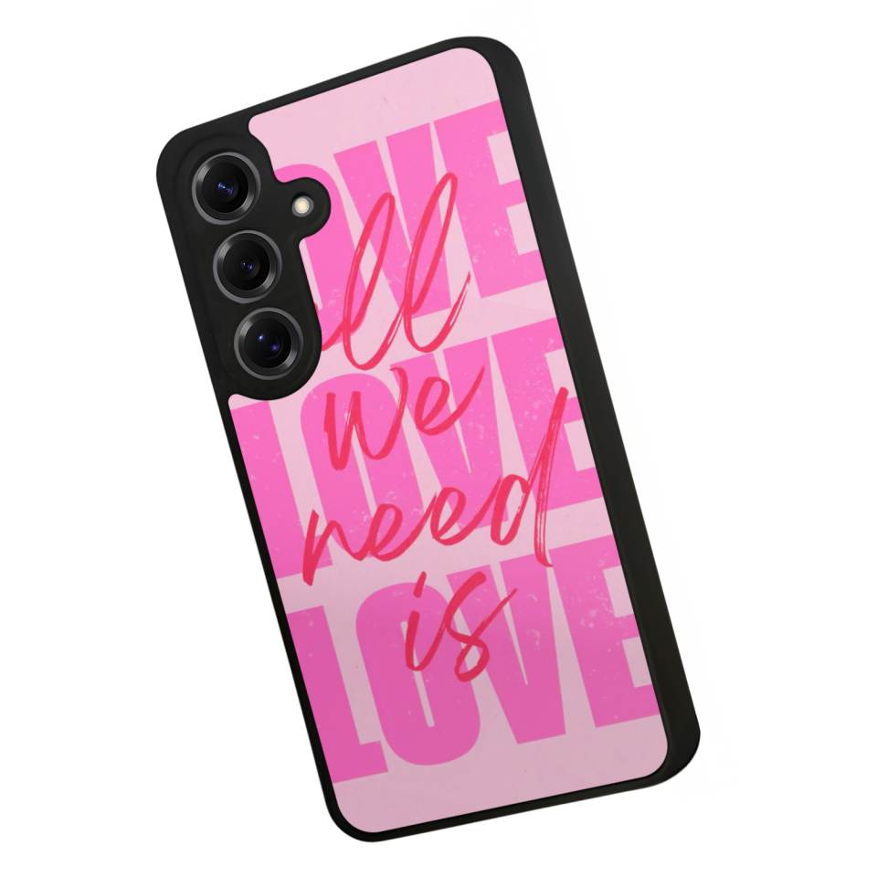 Samsung Galaxy S25 Uyumlu Love Tasarımlı Glossy Premium Kılıf