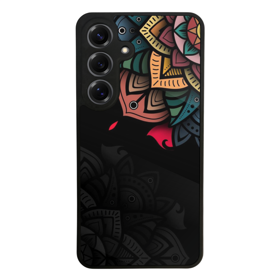 Samsung Galaxy S25 Uyumlu Mandala Tasarımlı Glossy Premium Kılıf