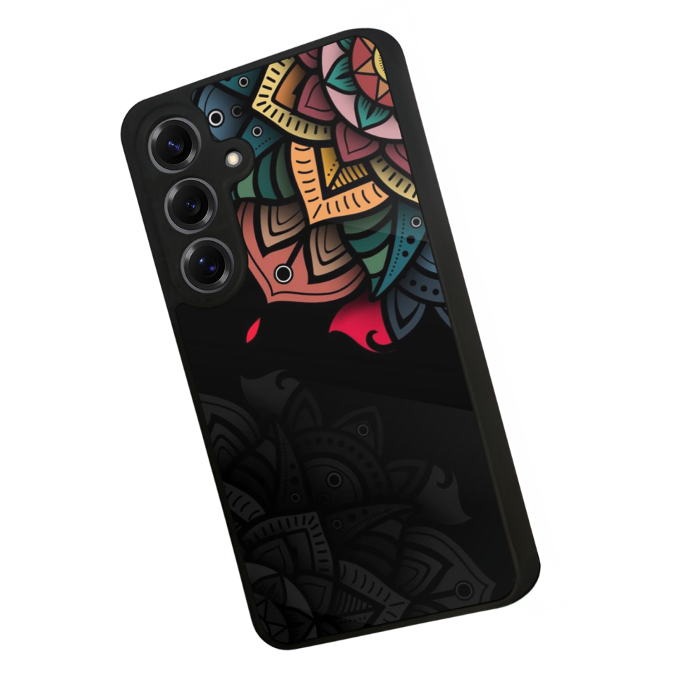 Samsung Galaxy S25 Uyumlu Mandala Tasarımlı Glossy Premium Kılıf