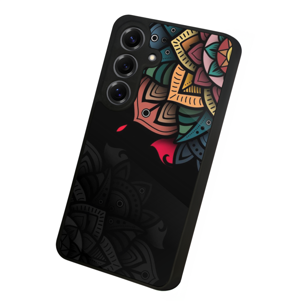 Samsung Galaxy S25 Uyumlu Mandala Tasarımlı Glossy Premium Kılıf