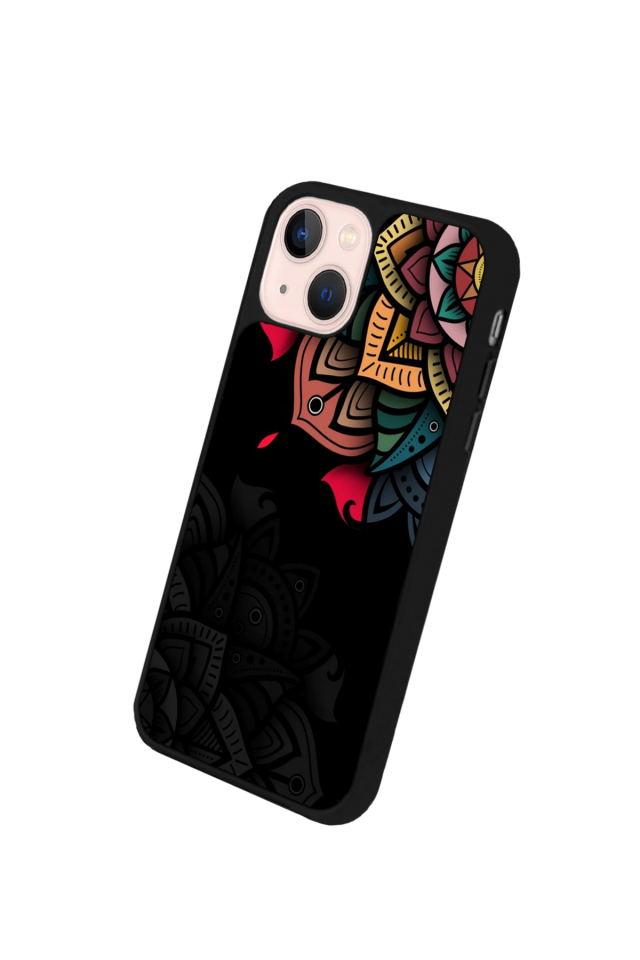 iPhone 13/14 Uyumlu Mandala Tasarımlı Glossy Premium Kılıf