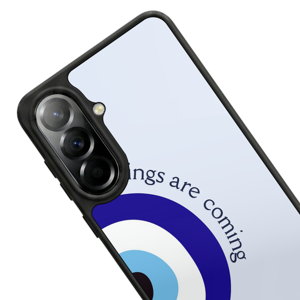 Samsung Galaxy A57 Uyumlu Nazar Tasarımlı Glossy Premium Kılıf