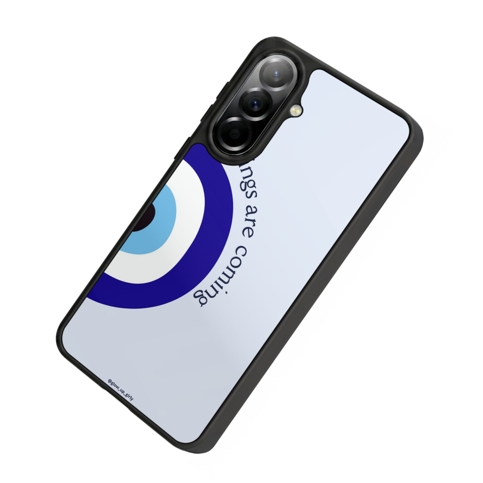 Samsung Galaxy A57 Uyumlu Nazar Tasarımlı Glossy Premium Kılıf