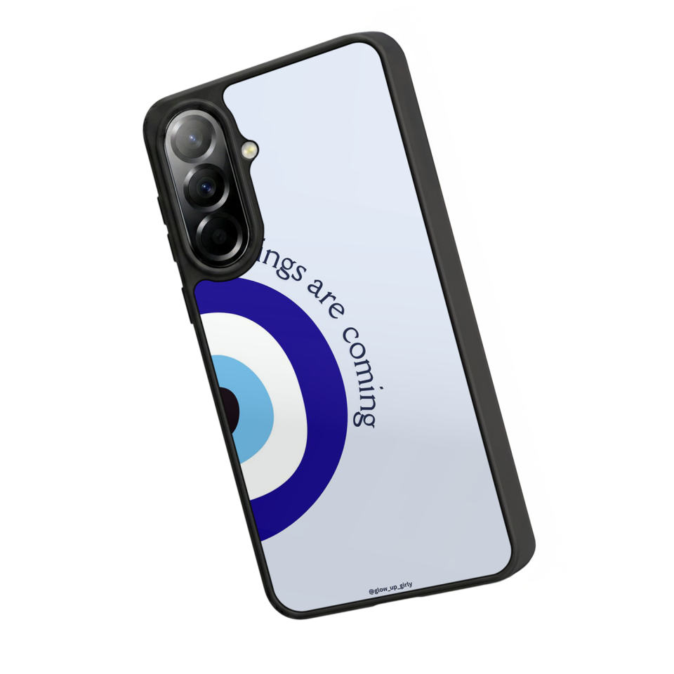 Samsung Galaxy A57 Uyumlu Nazar Tasarımlı Glossy Premium Kılıf