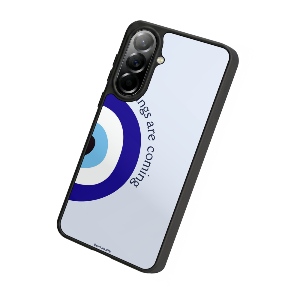 Samsung Galaxy A57 Uyumlu Nazar Tasarımlı Glossy Premium Kılıf