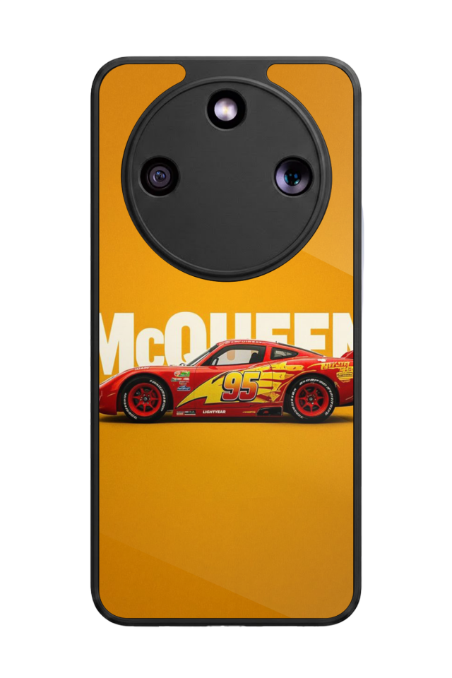Honor Magic 8 Lite Uyumlu Şimsek McQueen Tasarımlı Glossy Premium Kılıf