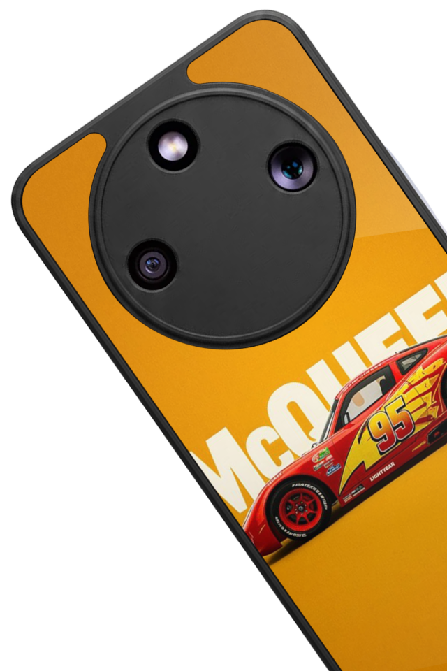 Honor Magic 8 Lite Uyumlu Şimsek McQueen Tasarımlı Glossy Premium Kılıf