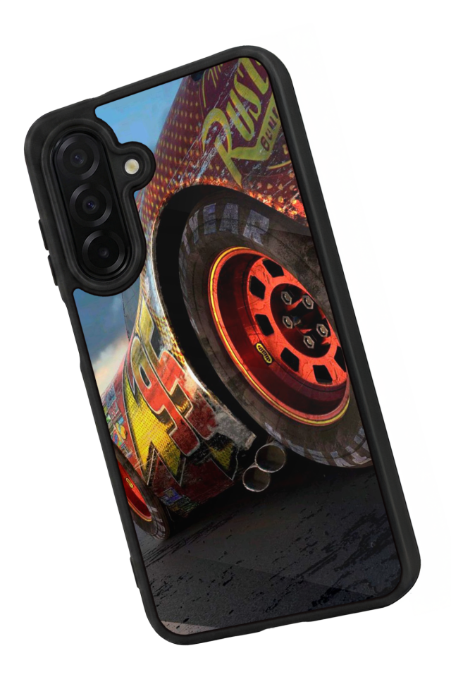 Samsung Galaxy A36 Uyumlu Şimsek McQueen Tasarımlı Glossy Premium Kılıf