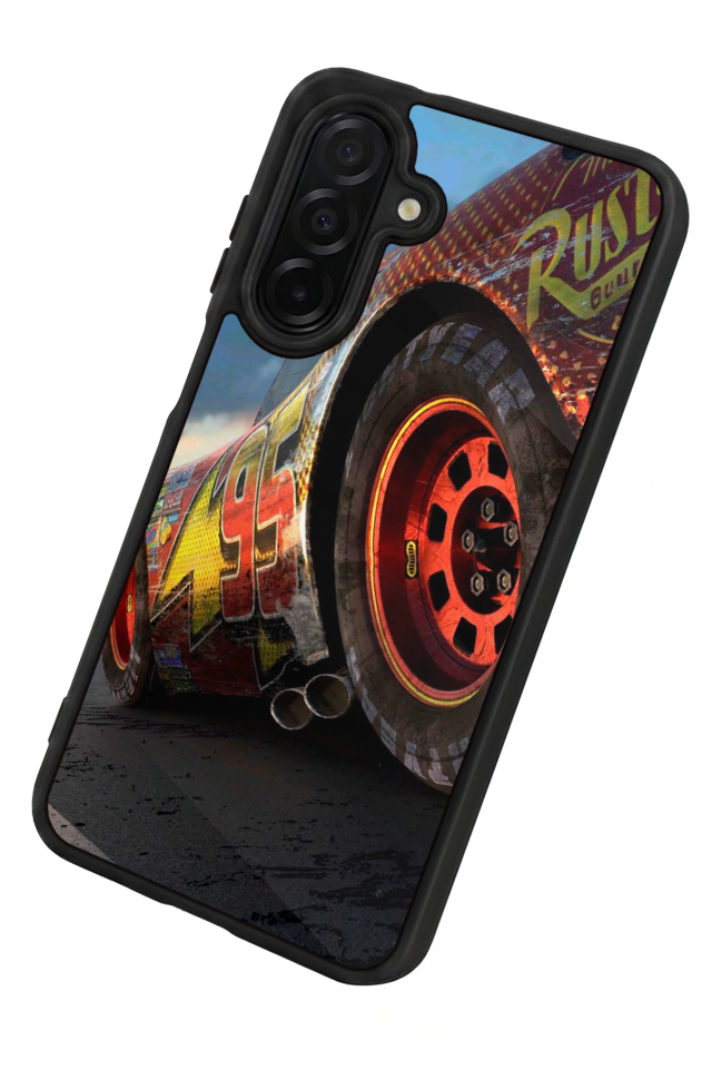 Samsung Galaxy A36 Uyumlu Şimsek McQueen Tasarımlı Glossy Premium Kılıf