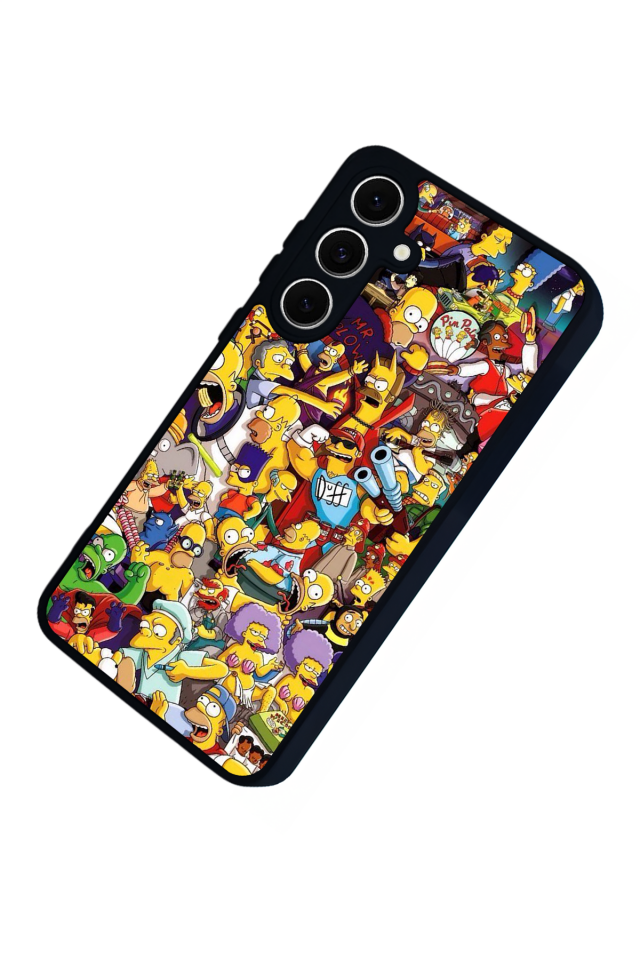 Samsung Galaxy S24 FE Uyumlu The Simpsons Tasarımlı Glossy Premium Kılıf