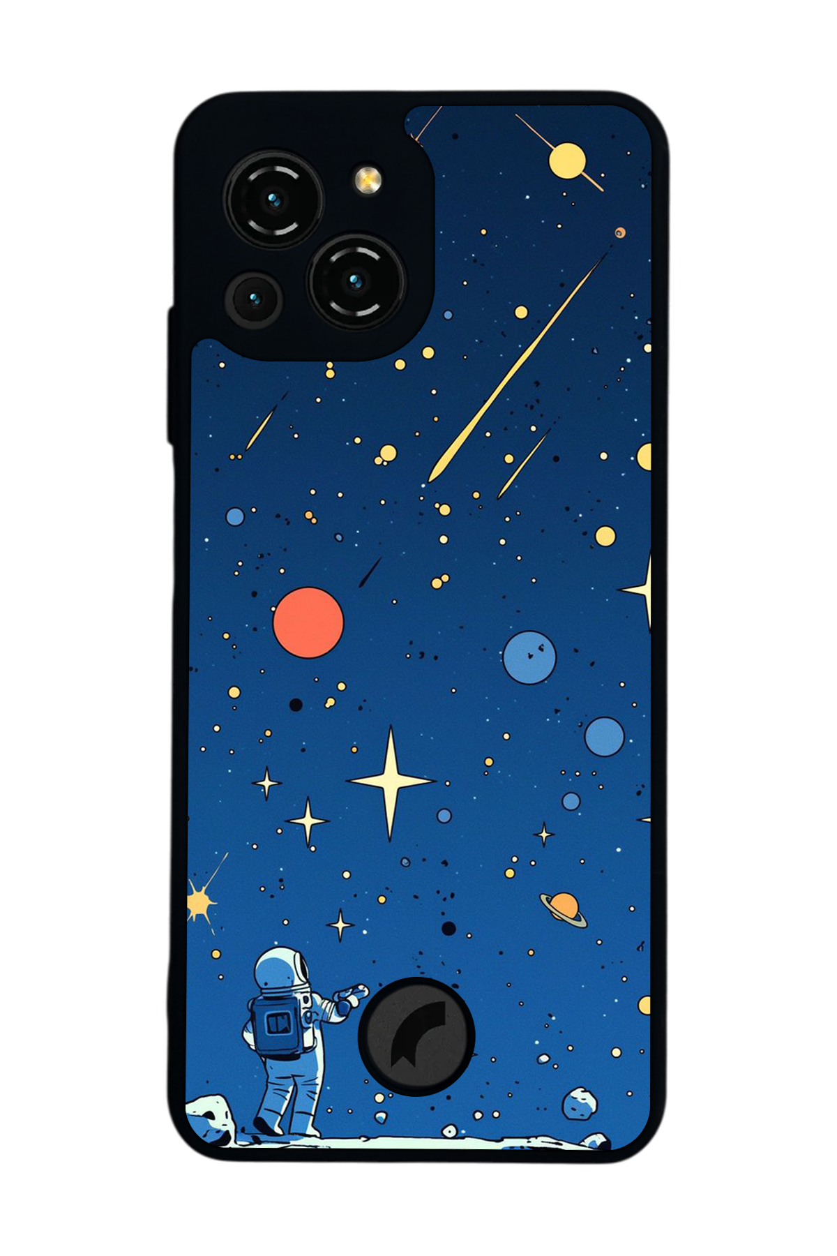 Reeder S23 Pro Max Uyumlu Uzay Tasarımlı Glossy Premium Kılıf