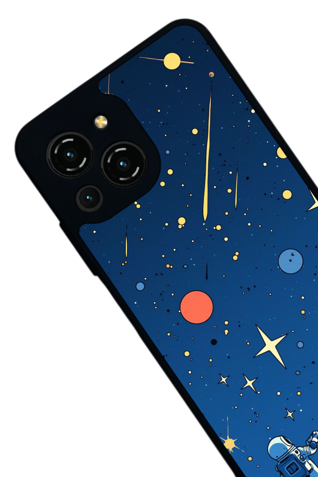 Reeder S23 Pro Max Uyumlu Uzay Tasarımlı Glossy Premium Kılıf