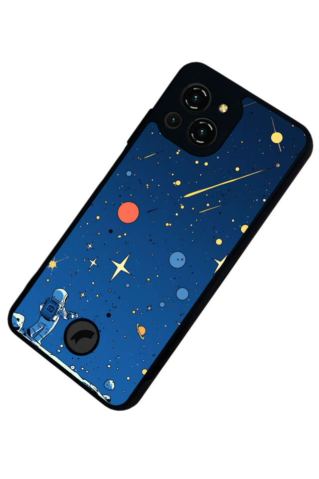 Reeder S23 Pro Max Uyumlu Uzay Tasarımlı Glossy Premium Kılıf