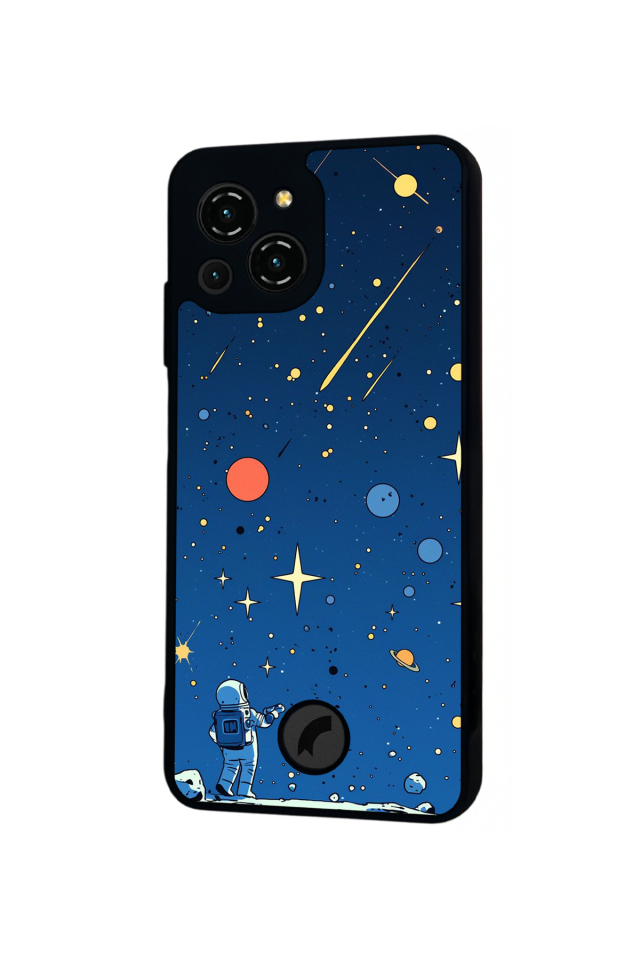 Reeder S23 Pro Max Uyumlu Uzay Tasarımlı Glossy Premium Kılıf