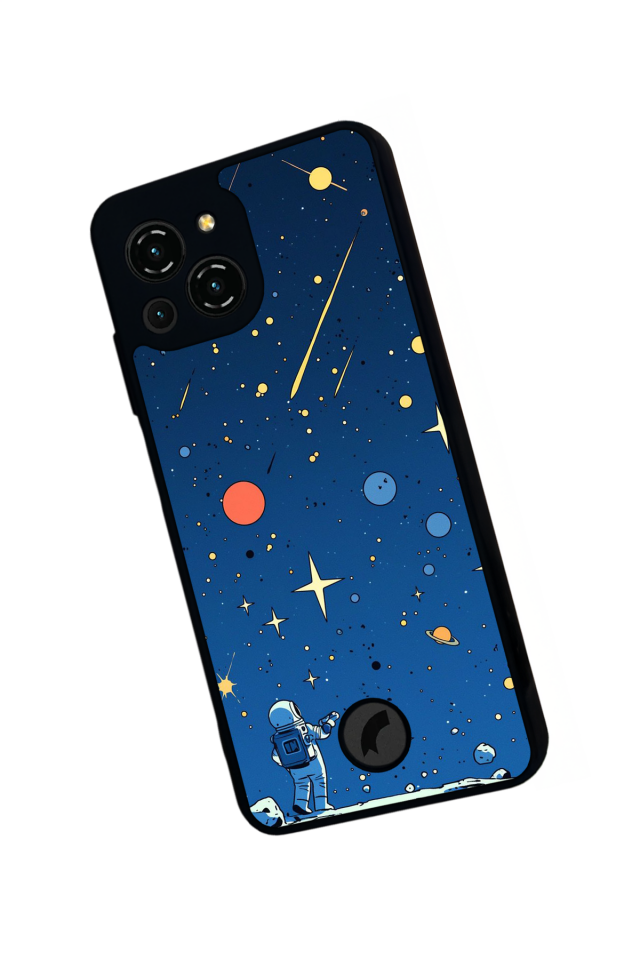 Reeder S23 Pro Max Uyumlu Uzay Tasarımlı Glossy Premium Kılıf