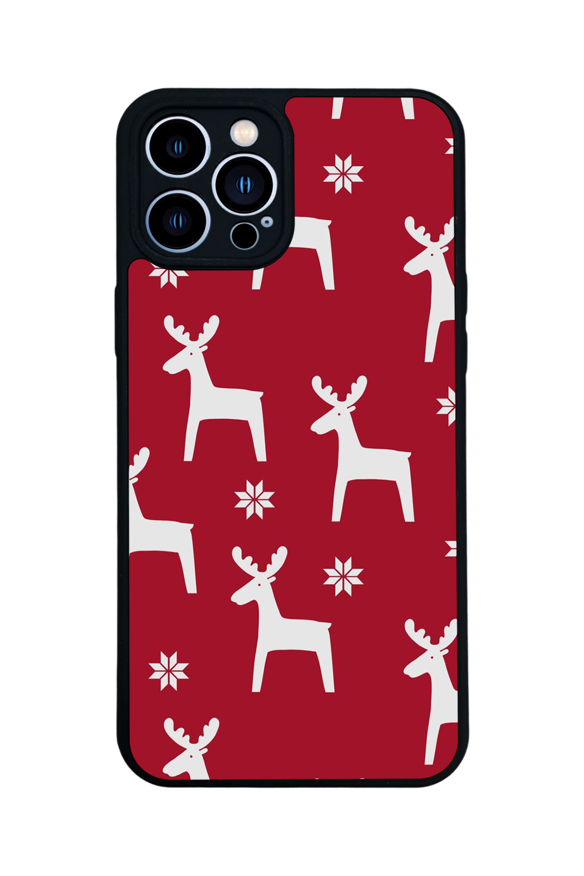 iPhone 13 Pro Max Uyumlu Yilbasi Christmas Tasarımlı Glossy Premium Kılıf