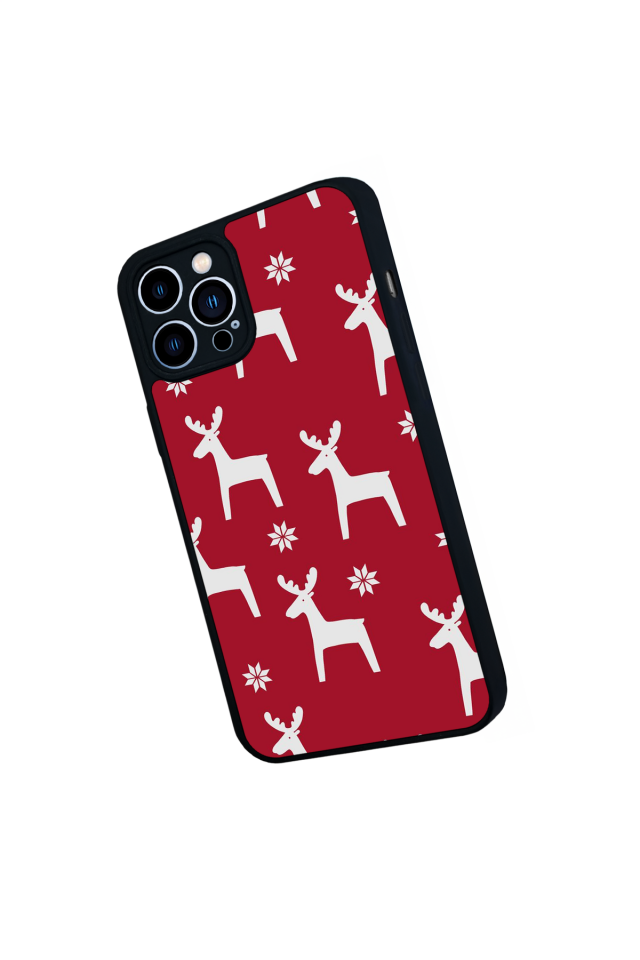iPhone 13 Pro Max Uyumlu Yilbasi Christmas Tasarımlı Glossy Premium Kılıf