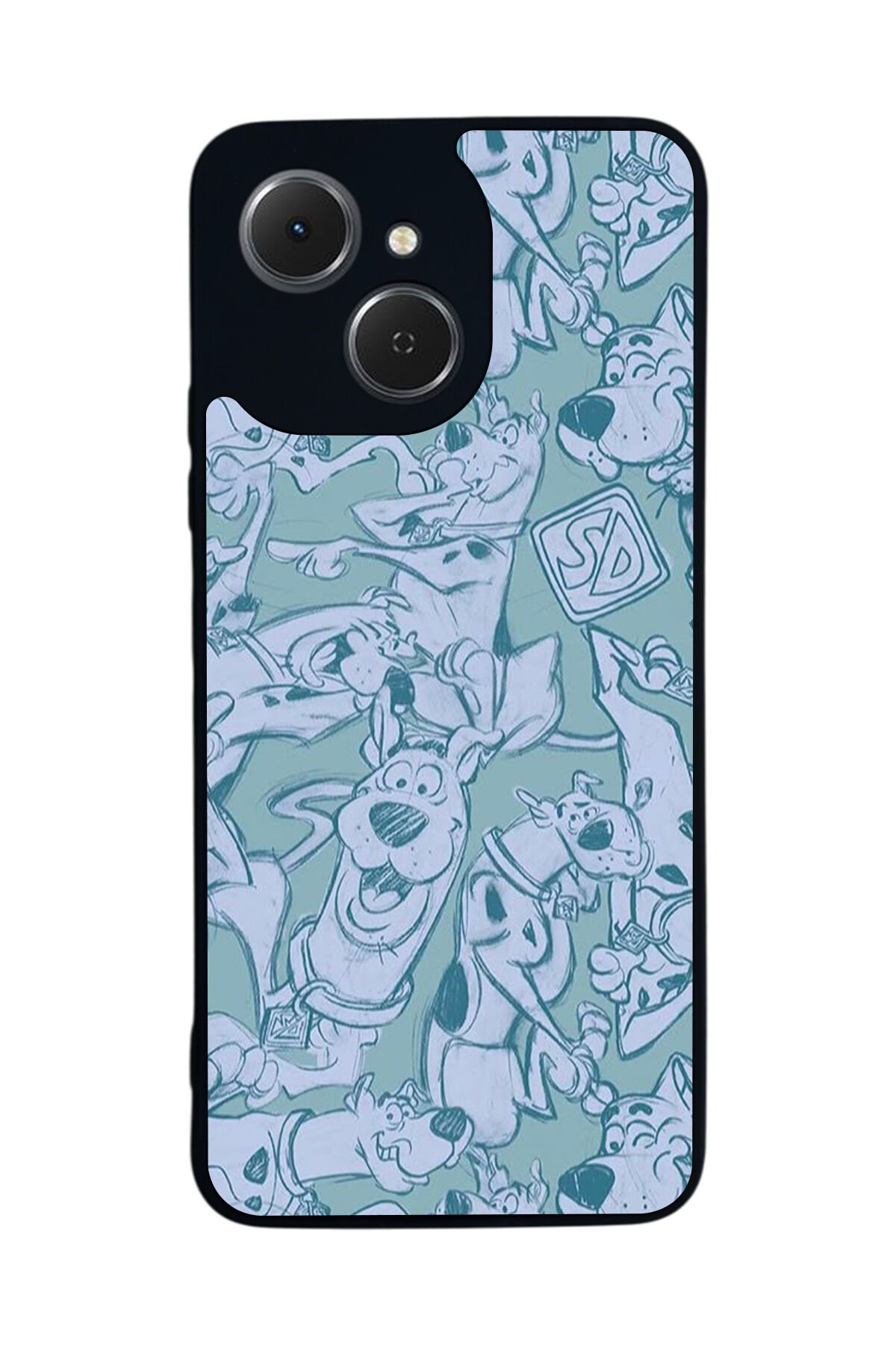 Tecno Spark 40C Uyumlu Scooby Doo Tasarımlı Glossy Premium Kılıf
