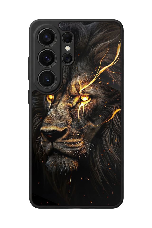 Samsung Galaxy S26 Ultra Uyumlu Aslan Tasarımlı Glossy Premium Kılıf