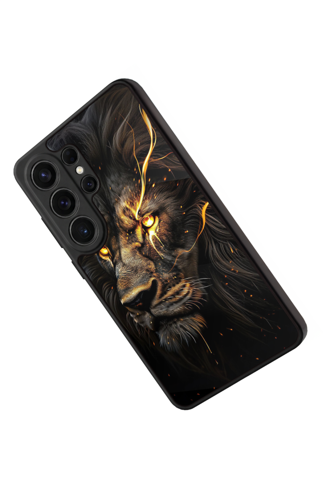 Samsung Galaxy S26 Ultra Uyumlu Aslan Tasarımlı Glossy Premium Kılıf