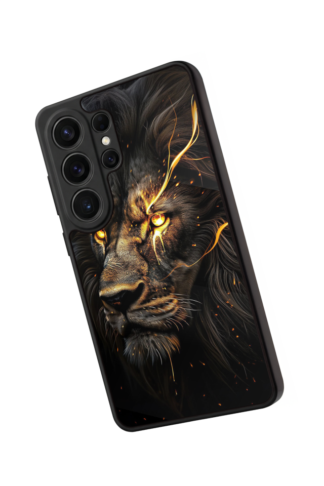 Samsung Galaxy S26 Ultra Uyumlu Aslan Tasarımlı Glossy Premium Kılıf