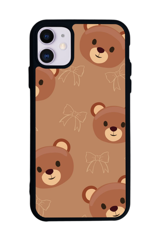 iPhone 11 Uyumlu Ayı Tasarımlı Glossy Premium Kılıf