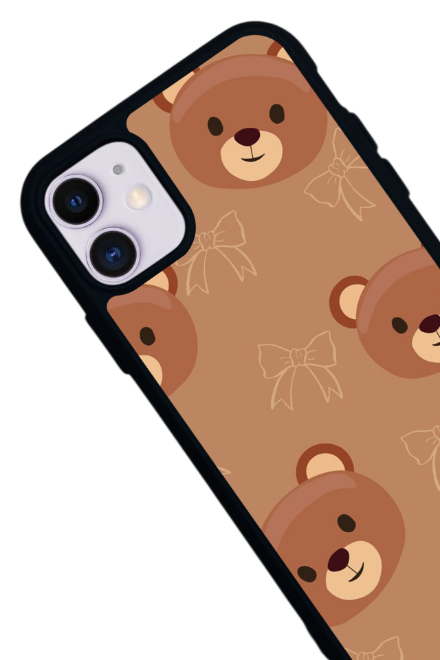 iPhone 11 Uyumlu Ayı Tasarımlı Glossy Premium Kılıf