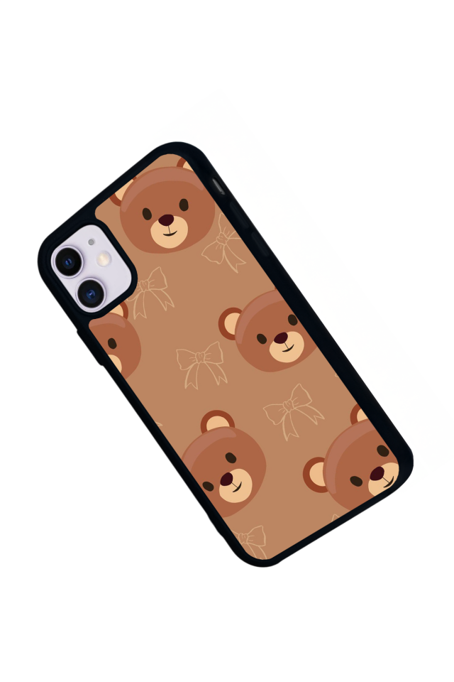 iPhone 11 Uyumlu Ayı Tasarımlı Glossy Premium Kılıf