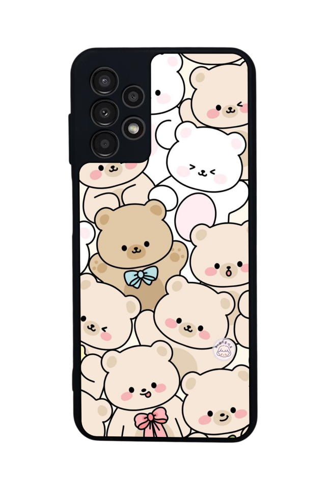 Samsung Galaxy A13 Uyumlu Ayı Tasarımlı Glossy Premium Kılıf