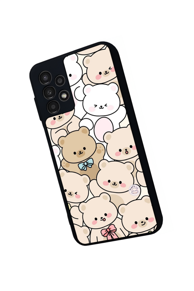 Samsung Galaxy A13 Uyumlu Ayı Tasarımlı Glossy Premium Kılıf