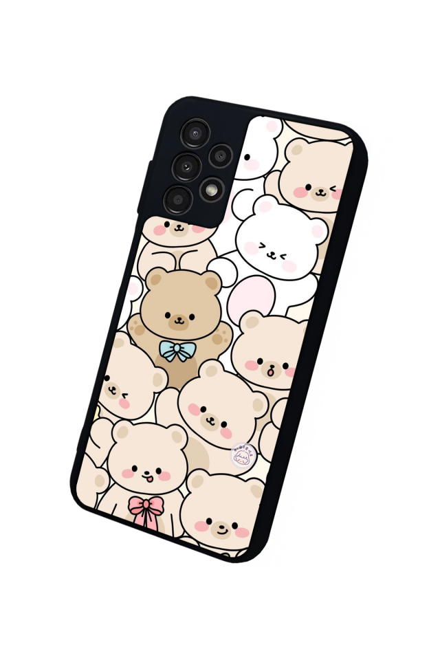 Samsung Galaxy A13 Uyumlu Ayı Tasarımlı Glossy Premium Kılıf